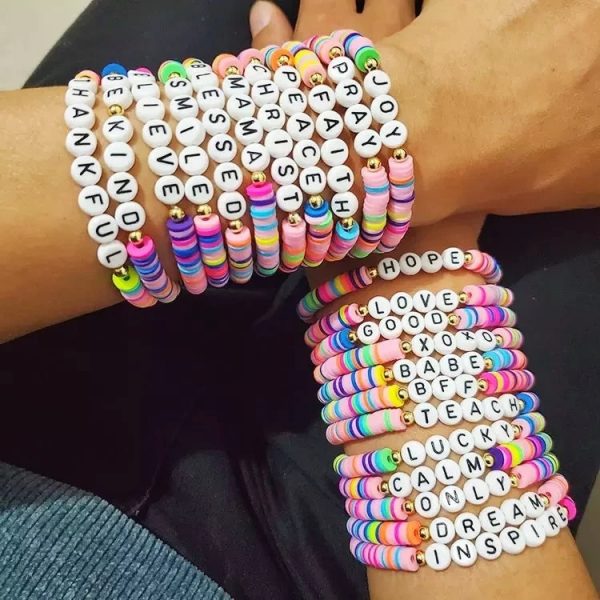 6 Box 23000 Pcs Clay Beads Bracelet Making Kit for Girls - Image 4